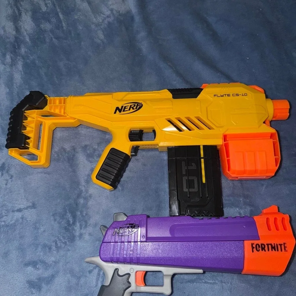 Nerf Fortnite purple and orange blaster